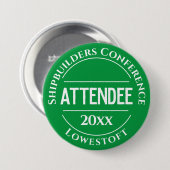 Bouton Badge du participant à la conférence (Devant & derrière)