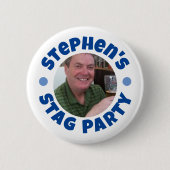 Bouton Badge Photo Enterrement de Vie de Garçon (Devant)