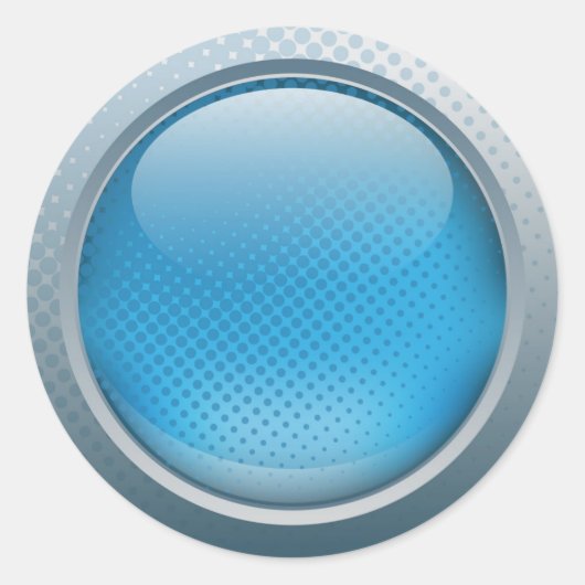 Bouton bleu autocollant (Devant)
