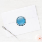 Bouton bleu autocollant (Enveloppe)