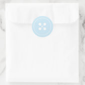 Bouton bleu Baby shower Favoriser Sticker (Sac)