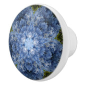 Bouton bleu de tiroir d'hortensia (Droite)