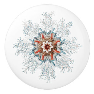 Bouton bleu mer créature