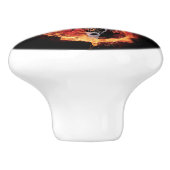 Bouton brûlant de guitare (Côté)