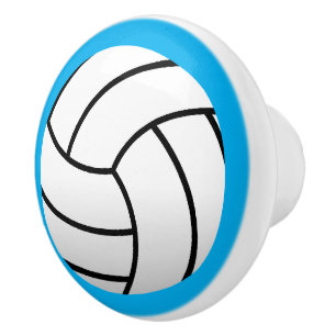 Bouton céramique personnalisé avec logo de volley-