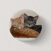 Bouton Cute Tabby Kittens / Badge (Devant)
