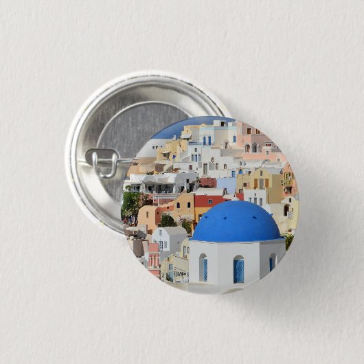 Bouton d'architecture Santorin / Badge (Devant & derrière)