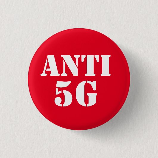 Bouton de badge rond Anti 5G (Devant)