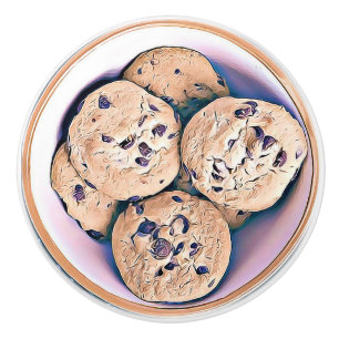 Bouton de buffet de gâteau aux pépites de chocolat