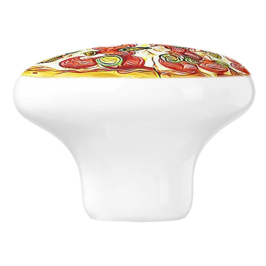 Bouton de buffet de pizza de fromage de pepperoni (Côté)