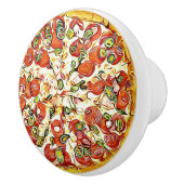 Bouton de buffet de pizza de fromage de pepperoni (Droite)
