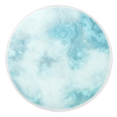 Bouton de céramique bleu et gris marbré (Devant)