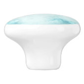 Bouton de céramique bleu et gris marbré (Côté)