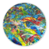 Bouton de céramique du studio de l'artiste (Devant)