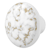 Bouton de céramique en faux or et marbre gris mode (Droite)