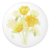 Bouton de céramique jaune (Devant)