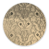 Bouton de céramique naturelle orientale (Devant)