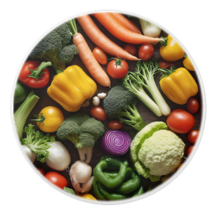 Bouton de céramique végétable personnalisé