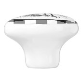 Bouton de chèque blanc noir du coq de pays (Côté)