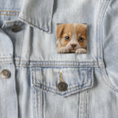 Bouton de chiot adorable Badge (En situation)