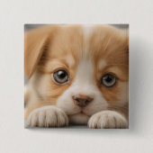 Bouton de chiot adorable Badge (Devant)