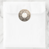 Bouton de couture en verre d'or blanc autocollant (Sac)