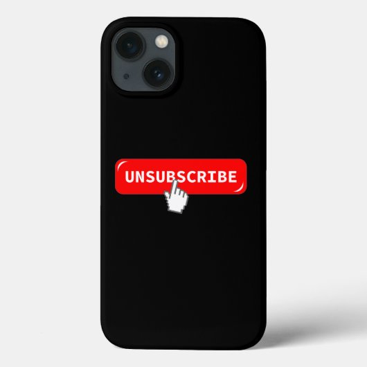 Bouton de désabonnement - coque iphone amusant (Verso)