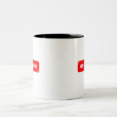 Bouton de désabonnement - Mug à café drôle (Centre)
