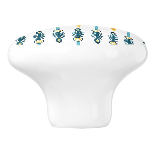 bouton de flèches jaune chic boho (Côté)