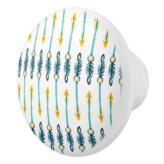 bouton de flèches jaune chic boho (Droite)