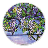 Bouton de glycines en verre souillé de Nouveau (Devant)