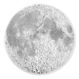 Bouton de l'armoire de l'agrafe de lune gris argen