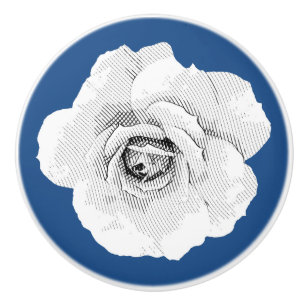 Bouton de l'armoire Rose graphique couleur personn