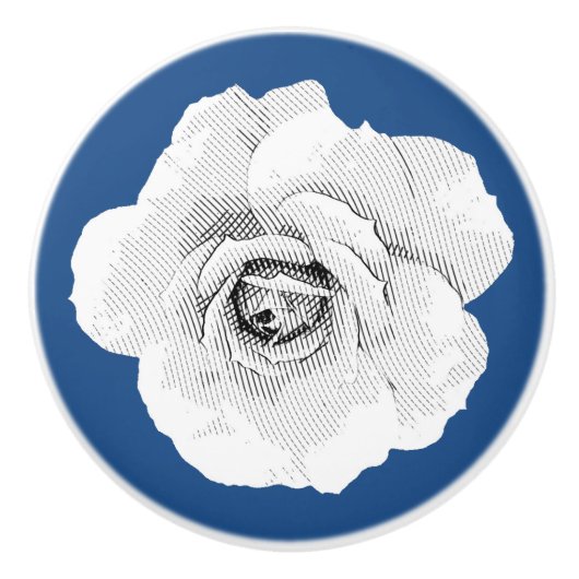 Bouton de l'armoire Rose graphique couleur personn (Devant)