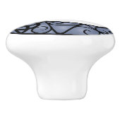 Bouton de lune noire et violet Pagan Wiccan (Côté)