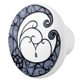 Bouton de lune noire et violet Pagan Wiccan (Droite)