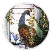 Bouton de paon en verre souillé de Nouveau Tiffany (Devant)