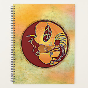Bouton de paysage - Kokopelli Moon Feather 1