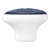 Bouton de placard de cuisine ~ Kal Tuscan Knob Blu (Côté)