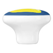 Bouton de porte bleu canard super mignon (Côté)