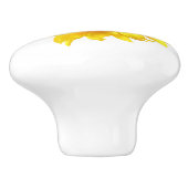 bouton de porte de tournesol jaune (Côté)