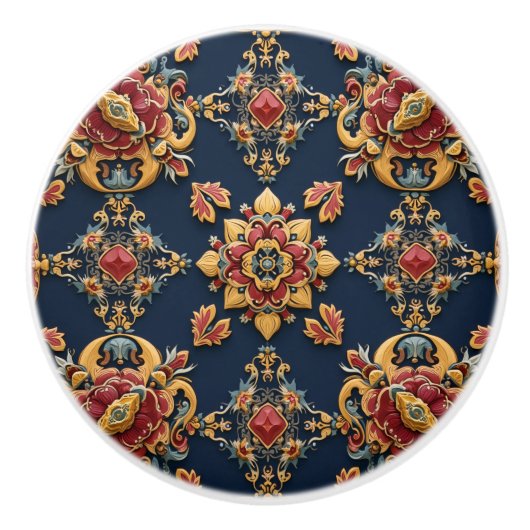 Bouton de porte en céramique (Devant)