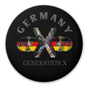 Bouton De Porte En Céramique 1972 Génération X Allemagne Skateboard