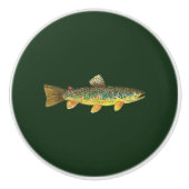 Bouton De Porte En Céramique 23 Brown (Devant)