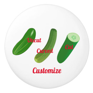 Bouton De Porte En Céramique 3 concombres Thunder_Cove