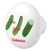 Bouton De Porte En Céramique 3 concombres Thunder_Cove (Droite)