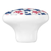 Bouton De Porte En Céramique 4 juillet (Côté)