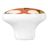 Bouton De Porte En Céramique 7os betercup fleur brun (Côté)