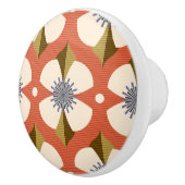 Bouton De Porte En Céramique 7os betercup fleur brun (Droite)