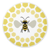 Bouton De Porte En Céramique Abeille (Devant)